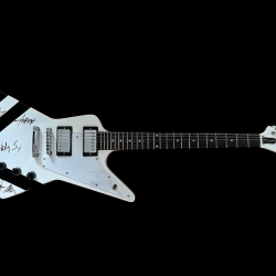 Custom Boris Dommenget Matthias Jabs Scorpions Brite White EX Electric Guitar Rosewood Fingerboard Dot Inlay Chrome Hardware 