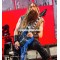 Zakk Wylde Audio Warhammer Dimebag Darrell Cowboys From Hell Blue Lightning Electric Guitar Large Block Inlay Floyd Rose Tremolo Bridge Whammy Bar Black Hardware