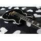 Custom Tak Matsumoto Doublecut Ebony Standard Black Electic Guitar White MOP Block Fingerboard Inlay Traditional Tulip Tunders