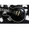 Custom Tak Matsumoto Doublecut Ebony Standard Black Electic Guitar White MOP Block Fingerboard Inlay Traditional Tulip Tunders