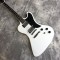 Free Shipping! RD Style White Explorer Electric Guitar Flying F-hole Headstock, Schaller Tuners, Block Inlay, Chrome Hardware