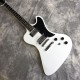 Free Shipping! RD Style White Explorer Electric Guitar Flying F-hole Headstock, Schaller Tuners, Block Inlay, Chrome Hardware