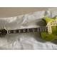 Custom Shop ES 295 Memphis Scotty Moore Metallic Green Gold Hollow Body Electric Guitar Double F Holes, White P90 Pickups, Trapeze Tailpiece