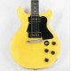 Double Cutaway Cream Yellow Junior Electric Guitar TV YELLOW SPECIAL, DOUBLECUT, Black Pickguard, Black P90 Pickups, Wrap Arround Tailpiece