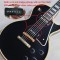 1958 Reissue Black P90 Pickup Black Electric Guitar Rosewood Fingerboard, Yellow Body Binding, White Pearl Block Inlay