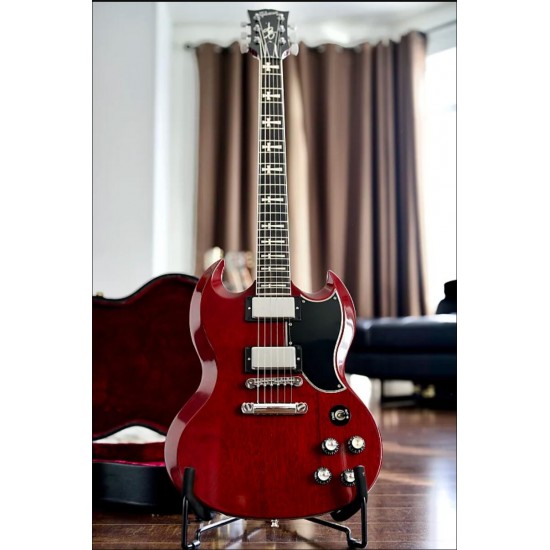 Gibson Tony Iommi 2001 Wine Red SG Electric Guitar Iron Dark Fingerboard Cross Inlay Grover Tuners Chorme Hardware