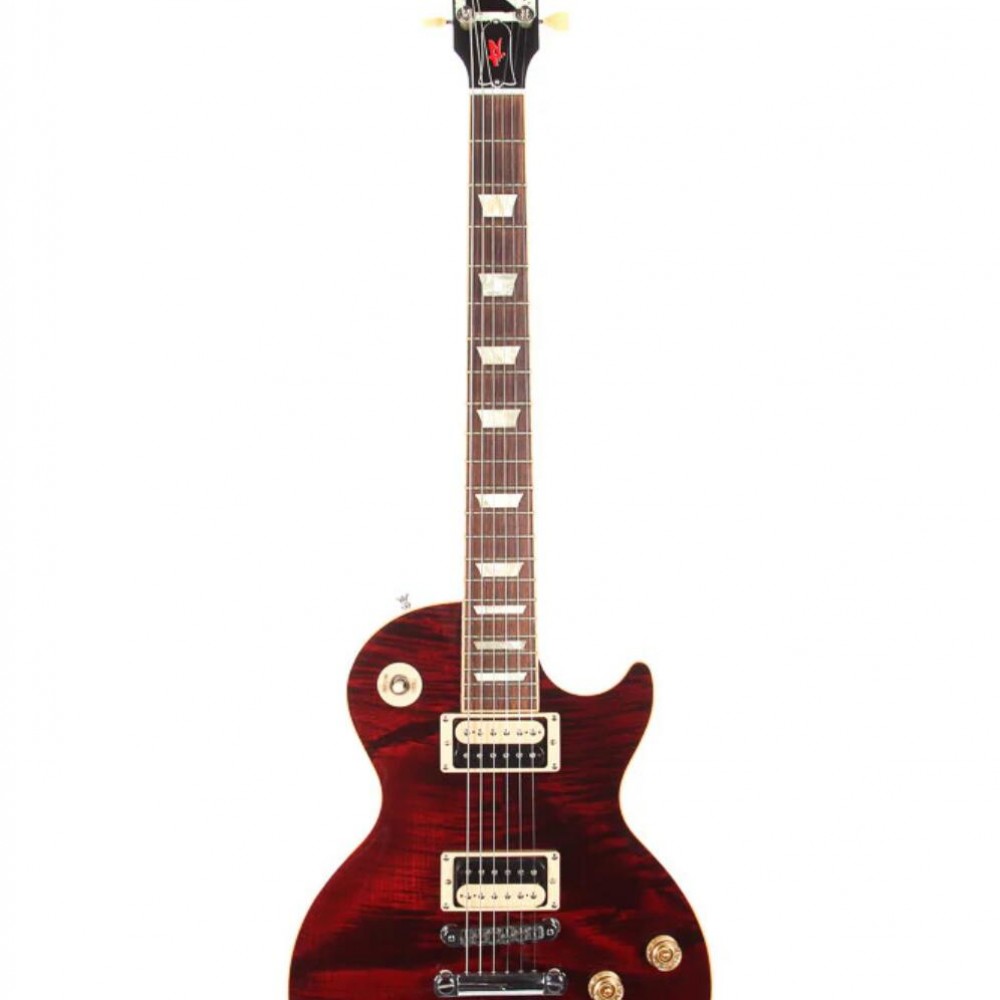 Limited Edition Sammy Hagar Red Rocker LP Electric Guitar Chickenfoot Cabernet Flame Maple Top