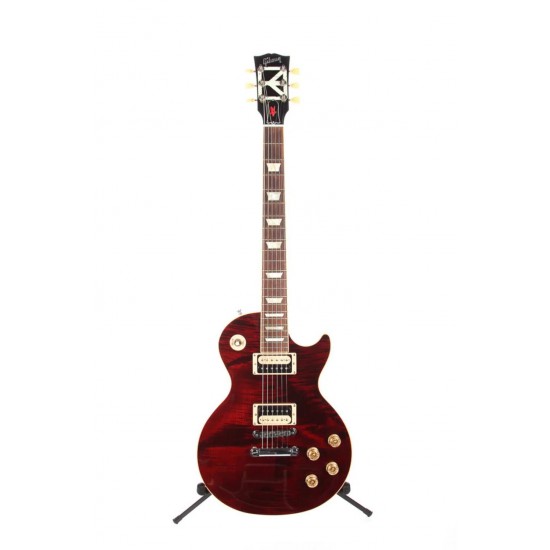 Limited Edition Sammy Hagar Red Rocker LP Electric Guitar Chickenfoot Cabernet Flame Maple Top