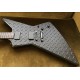 LTD JH-2 James Hetfield Matte Black Diamond Plate Explorer Electric Guitar Ninja Star Inlay China EMG Pickups Black Hardware