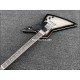 Custom Silver Burst Explo Electric Guitar Dot Inlay, Chrome Hardware, Black Speed Knobs