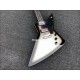 Custom Silver Burst Explo Electric Guitar Dot Inlay, Chrome Hardware, Black Speed Knobs