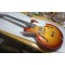 Custom JohnLennon Casino Vintage Sunburst Semi Hollow Body Jazz Electric Guitar Double F Hole Dog Ear Metal P90 Pickup Trapeze Tailpiece