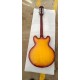 Custom JohnLennon Casino Vintage Sunburst Semi Hollow Body Jazz Electric Guitar Double F Hole Dog Ear Metal P90 Pickup Trapeze Tailpiece