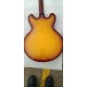 Custom JohnLennon Casino Vintage Sunburst Semi Hollow Body Jazz Electric Guitar Double F Hole Dog Ear Metal P90 Pickup Trapeze Tailpiece