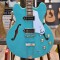 John Lennon Revolution Casino Turquoise Green 335 Jazz Electric Guitar Alnico P90 Pickups, Semi Hollow Body, Double F Holes, Metal Trapeze Tailpiece