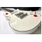 Kill Switch Buckethead Alpine White Electric Guitar Red Arcade Button Baritone Neck 24 Jumbo Frets No inlay Chrome Hardware Grover Tuners