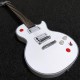 Kill Switch Buckethead Alpine White Electric Guitar Red Arcade Button Baritone Neck 24 Jumbo Frets No inlay Chrome Hardware Grover Tuners