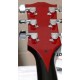 In Stock! Quilted Maple Top Black Red Widow Electric Guitar Ebony Fingerboard, Reddish Binding & Split Diamond Logo, EMG Pickups, BlackHardware