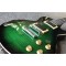 1959 Slash Anaconda Burst Flame Maple Top Green Electric Guitar Dark Brown Mahogany Body, Tuilp Tuners, Chibson Guitars