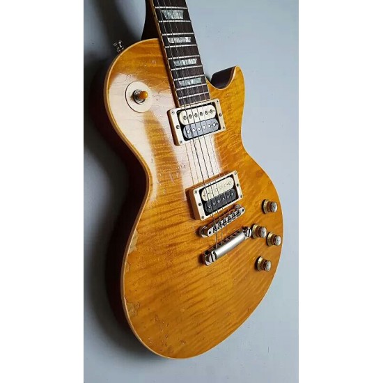 1959 Heavy Relic Slash #23 AFD MURPHY AGED SIGNED Appetite For Destruction Flame Maple Top Electric Guitar One Piece Mahogany Body & Neck