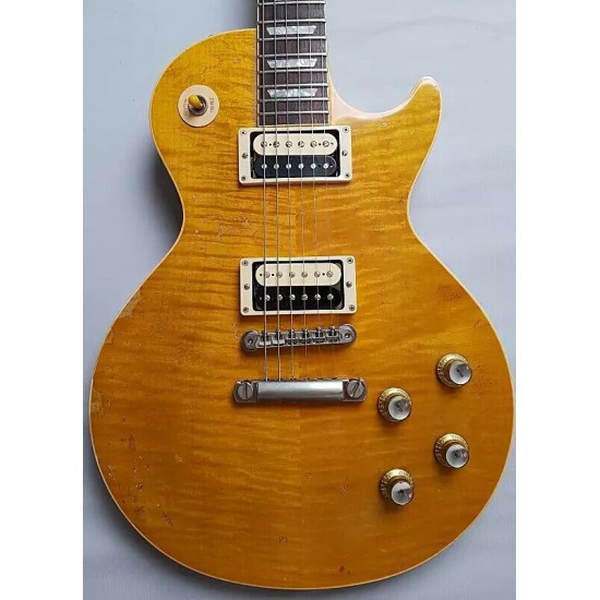 1959 Heavy Relic Slash #23 AFD MURPHY AGED SIGNED Appetite For Destruction Flame Maple Top Electric Guitar One Piece Mahogany Body & Neck