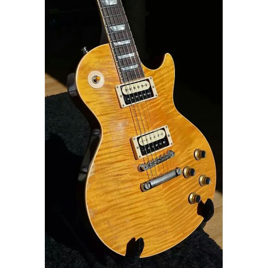 1959 Heavy Relic Slash #23 AFD MURPHY AGED SIGNED Appetite For Destruction Flame Maple Top Electric Guitar One Piece Mahogany Body & Neck