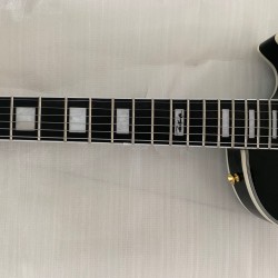 Custom PeterFrampton Gloss Black Electric Guitar Ebony Fingerboard 3 Pickups Speed Knobs Grover Tuners Gold Hardware 12th Fret Signature Inlay