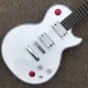 Red Arcade Button Baritone Kill Switch Buckethead Alpine White Electric Guitar Ebony Fingerboard 24 Jumbo Frets No Inlay Locking Tuners