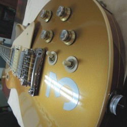 Rare Pete Townshend #3 Deluxe Goldtop Gold Top Electric Guitar 3 Mini humbuckers Pickups, Grover Tuners, Chrome Hardware