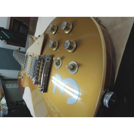 Rare Pete Townshend #3 Deluxe Goldtop Gold Top Electric Guitar 3 Mini humbuckers Pickups, Grover Tuners, Chrome Hardware