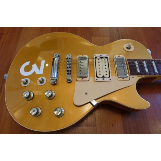 Rare Pete Townshend #3 Deluxe Goldtop Gold Top Electric Guitar 3 Mini humbuckers Pickups, Grover Tuners, Chrome Hardware