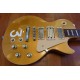 Rare Pete Townshend #3 Deluxe Goldtop Gold Top Electric Guitar 3 Mini humbuckers Pickups, Grover Tuners, Chrome Hardware