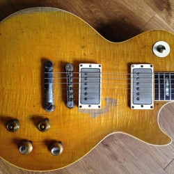 Heavy Relic Gary Moore Peter Green Mojo Burst Electric Guitar Flame Maple Top, One Piece Neck & Mahogany Body, Chrome Hardawre