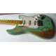 Masterbuilt Heavy Relic Nitrocellulose Lacquer Green Electric Guitar Alder Body, 3 Saddle Bridge, Vintage Tuners