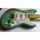 Masterbuilt Heavy Relic Nitrocellulose Lacquer Green Electric Guitar Alder Body, 3 Saddle Bridge, Vintage Tuners