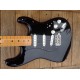 Custom David Gilmour Black Strat Ocaster Electric Guitar Black-Black-Black 3 Ply Pickguard, Yellow Neck, Vintage Tuners, Tremolo Bridge & Whammy Bar