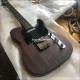 Custom George Harrison All Rosewood Brown Sandwich Tele Electric Guitar Rose Wood Body & Neck, 3 Saddle Bridge, Vintage Tuners, Masterbuilt By Paul Waller