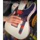 John-5 Summoning Ghosts White Tele Electric Guitar Red Body Binding Mirror Pickguard No Inlay