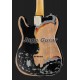 Masterbuilt Joe Strummer Signature Road Worn Black Over 3 Tone Sunburst Relic Tele Electric Guitar Alder Body, Maple Neck 3 Saddle Bridge, Black Pickguard