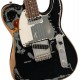 Masterbuilt Joe Strummer Signature Road Worn Black Over 3 Tone Sunburst Relic Tele Electric Guitar Alder Body, Maple Neck 3 Saddle Bridge, Black Pickguard