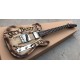 Custom Shop Satin Brown Tele Electric Guitar Ash Wood Body, Rosewood Neck & Fingerboard, Humbucker Neck Pickup, Chrome Hardware