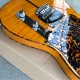 Prince HS Anderson & Hohner Madcat Mad Cat Tele Flame Maple Top & Back Yellow Electric Guitar Leopard Pickguard, Red Turtle Body Binding