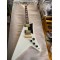 Moderne White 1958 Reissue Flying V Electric Guitar Boat paddle Gumby style headstock Dot Inlay Gold Hardware