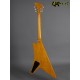 Rare Moderne Korina 1958 Reissue Heritage 1982 Natural Flying V Electric Guitar Boat paddle Gumby style headstock, Dot Inlay, Gold Hardware