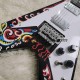 JimiHendrix Psychedelic Hand Painted Fly V Electric Guitar Floyd Rose Tremolo Bridge, Tuilp Tuners, Dot Inlay, White Pickguard