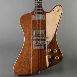 Neck Thru Body Fire III 1965 Natural Electric Guitar 9-Ply Mahogany Neck Non-Reverse Headstock Shorter maestro vibrato Tailpiece 2 Mini Humbucker Pickups