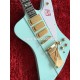 Custom shop Fire VII Mint Green Electric Guitar 3 Mini Humbucker Pickups, Special Tremolo Bridge (Long Verson Maestro Vibrola) & Whammy Bar