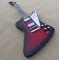 Vintage Non Reverse Fireb Red Burst Black Edge Electric Guitar Eagle Pickguard, Humbucker Pickups, Chrome Hardware