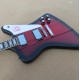 Vintage Non Reverse Fireb Red Burst Black Edge Electric Guitar Eagle Pickguard, Humbucker Pickups, Chrome Hardware