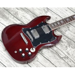 Thunderstruck AC DC Angus Young SG Wine Red Electric Guitar Mahogany Body, bolt inlays, Chrome Hardware